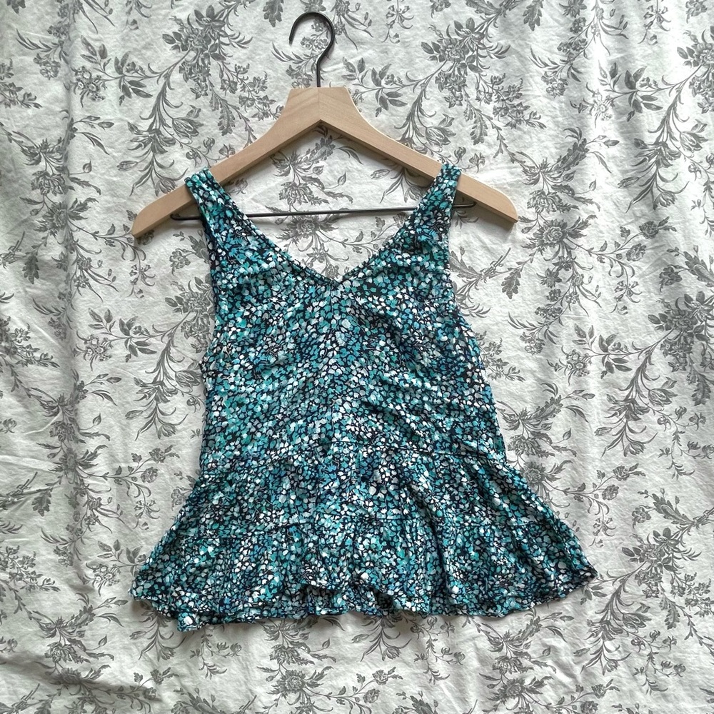 LOFT Ruffle Tiered Tank